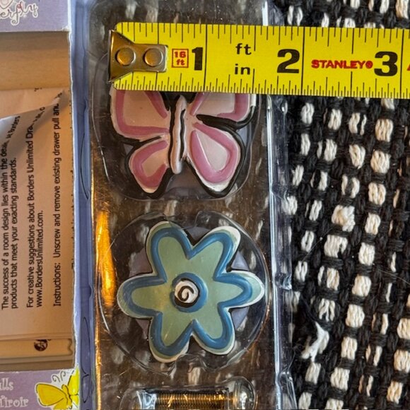 Bedtime Butterfly Flower & Butterfly Drawer Pulls - Picture 7 of 10